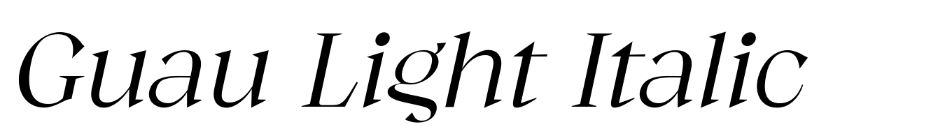 Guau Light Italic